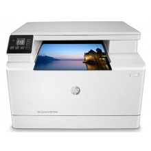 惠普（HP）打印机A4彩色激光多功能一体机打印复印扫描无线直连家用办公 M180n三合一(有线连接+外置无线）黑彩同速