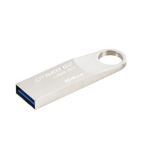 金士顿（Kingston）64GB USB3.0 U盘 银色 金属外壳 高速读写