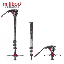 miliboo米泊MTT705二代独脚架铝合金碳纤维单反相机专业摄像摄影DV支架带液压云台套装 705II-CA二代(碳纤维） 独脚架